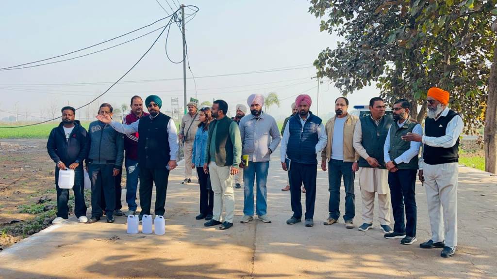 MLA S Kuljit Singh Randhawa expresses serious concern over declining quality of drinking water water samples collected from Bakarpur